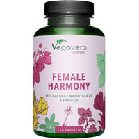 Produktbild von Vegavero Female Harmony Complex Kapseln vegan ohne Zusatzstoffe