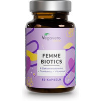 Produktbild von VEGAVERO Femme Biotics Kapseln für Frauen ohne Zusatzstoffe 60 Stück