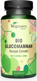 Vegavero Glucomannan Bio Konjak Extrakt Kapseln vegan 90 Stück – Bild 1 von 3