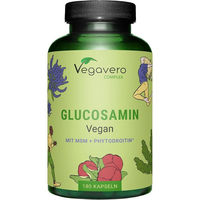 Produktbild von Vegavero Glucosamin Chondroitin Complex mit MSM, Phytodroitin, Teufelskralle, Vitamin C und Zink, 180 Kapseln, vegan, ohne Zusatzstoffe