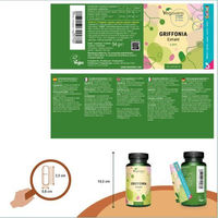 Produktbild von Vegavero Griffonia Extrakt mit 200 mg 5-HTP, 90 Kapseln, vegan und ohne Zusatzstoffe