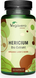 Vegavero Hericium Bio Kapseln vegan 60 Stück – Bild 1 von 3