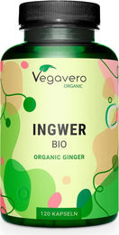 Vegavero Ingwer BIO Kapseln vegan 120 Stück – Bild 1 von 2