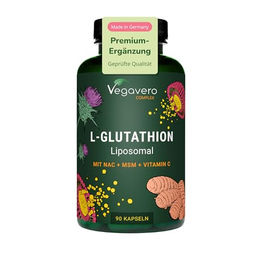 Vegavero L-Glutathion Complex Kapseln vegan ohne Zusatzstoffe 90 Stück – Bild 1 von 3