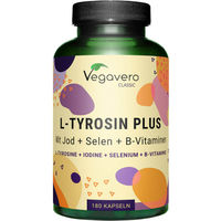 Produktbild von Vegavero L-Tyrosin Plus Kapseln vegan ohne Zusatzstoffe