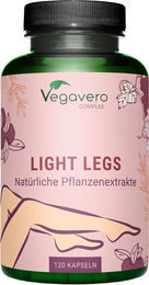 Vegavero Light Legs Complex Kräuter-Komplex mit Pflanzenextrakten 120 Kapseln vegan ohne Zusatzstoffe – Bild 1 von 2