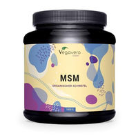 Produktbild von Vegavero MSM Pulver 1000g – Hochdosiertes Methylsulfonylmethan als organischer Schwefel, vegan und ohne Zusatzstoffe