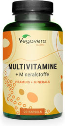 VEGAVERO Multivitamin Plus Vegan Kapseln ohne Zusatzstoffe und Gelatine 120 Stück – Bild 1 von 1