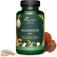 Produktbild von Vegavero Mushroom Mix Kräuter-Komplex vegan 120 Kapseln