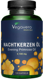 VEGAVERO Nachtkerzenöl Kapseln vegan ohne Zusatzstoffe 120 Stück – Bild 1 von 1