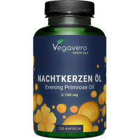 Produktbild von VEGAVERO Nachtkerzenöl Kapseln vegan ohne Zusatzstoffe 120 Stück