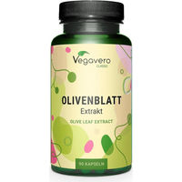 Produktbild von Vegavero Olivenblatt Extrakt Kapseln 90 Stück vegan ohne Zusatzstoffe