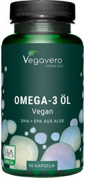 VEGAVERO Omega-3 Öl Vegan Kapseln ohne Zusatzstoffe und Gelatine – Bild 1 von 1