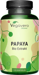 Vegavero Papaya Extrakt Bio mit Papain 120 Kapseln vegan ohne Zusatzstoffe – Bild 1 von 2