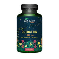 Produktbild von Vegavero Quercetin Komplex Kapseln vegan ohne Zusatzstoffe 120 Stück