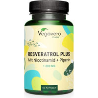 Produktbild von Vegavero Resveratrol Plus Kapseln mit Nicotinamid vegan 60 Stück