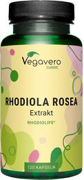 VEGAVERO Rhodiola Rosea Extrakt Kapseln vegan ohne Zusatzstoffe 120 Stück – Bild 1 von 1