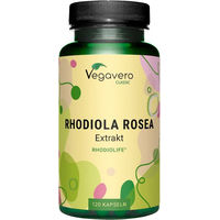 Produktbild von VEGAVERO Rhodiola Rosea Extrakt Kapseln vegan ohne Zusatzstoffe 120 Stück