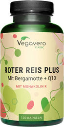 Vegavero Roter Reis Plus mit Kräuter-Komplex, 120 Kapseln, vegan – Bild 1 von 2