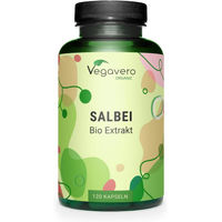 Produktbild von Vegavero Salbei BIO Kapseln 120 Stück vegan ohne Zusatzstoffe