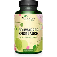 Produktbild von VEGAVERO Schwarzer Knoblauch Kapseln 120 Stück