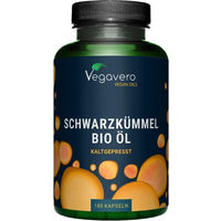 Produktbild von Vegavero Schwarzkümmelöl BIO Kapseln vegan 180 Stück