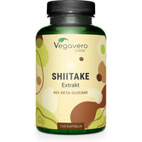 Produktbild von Vegavero Shiitake Extrakt Kapseln 120 Stück vegan ohne Zusatzstoffe