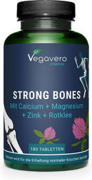 VEGAVERO Strong Bones Mineralstoff-Komplex Tabletten für Frauen ohne Zusatzstoffe 180 Stück – Bild 1 von 1