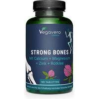 Produktbild von VEGAVERO Strong Bones Mineralstoff-Komplex Tabletten für Frauen ohne Zusatzstoffe 180 Stück