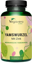 VEGAVERO Wild Yams und Zink Citrat Kapseln ohne Zusatzstoffe für Frauen 120 Stück – Bild 1 von 1