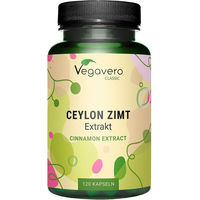Produktbild von VEGAVERO Zimt-Ceylon Extrakt Kapseln ohne Zusatzstoffe 120 Stück
