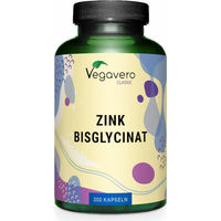 Produktbild von Vegavero Zink Bisglycinat Kapseln für Erwachsene vegan ohne Zusatzstoffe 300 Stück
