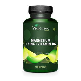 Vegavero ZMA Komplex Kapseln mit Zink, Magnesium und Vitamin B6 vegan für Sportler 120 Stück – Bild 1 von 6