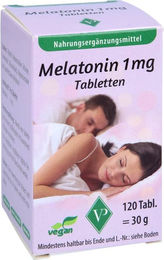 Velag Pharma Melatonin 1 mg Tabletten vegan glutenfrei laktosefrei 120 Stück – Bild 1 von 1