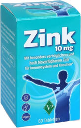 Velag Pharma Zink Bisglycinat 10 mg Tabletten 60 Stück – Bild 1 von 2