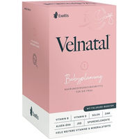 Produktbild von Velnatal Babyplanung Kapseln glutenfrei und laktosefrei für Frauen, Schwangere und Stillende