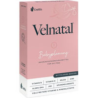 Produktbild von Velnatal Babyplanung Kapseln glutenfrei und laktosefrei für Frauen, Schwangere und Stillende