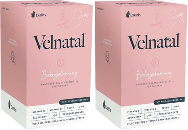 Velnatal Babyplanung Kapseln mit Folat und Vitaminen für Frauen laktosefrei und glutenfrei 180 Kapseln – Bild 1 von 1