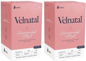 Velnatal Kapseln für Schwangere und Stillende, laktosefrei, glutenfrei und ohne Zusatzstoffe, 180 Stück – Bild 1 von 2