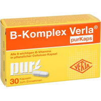 Produktbild von Verla B-Komplex purKaps Kapseln 30 Stück zuckerfrei glutenfrei laktosefrei ohne Gelatine