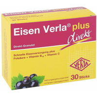 Produktbild von Verla Eisen Verla plus direkt Sticks mit Eisenfumarat vegan zuckerfrei laktosefrei glutenfrei