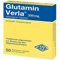 Produktbild von Verla L-Glutamin überzogene Tabletten glutenfrei und laktosefrei 50 Stück