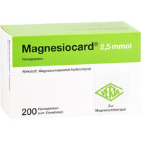 Produktbild von Verla Magnesiocard 2,5 mmol Tabletten 200 Stück glutenfrei und laktosefrei für Kinder, Schwangere und Stillende