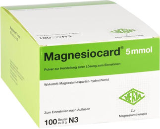 Verla Magnesiocard 5 mmol Pulver 100 Stück glutenfrei und laktosefrei für Kinder, Schwangere und Stillende – Bild 1 von 1