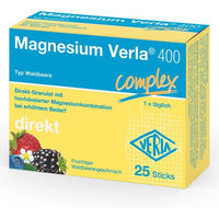 Produktbild von Verla Magnesium 400 Waldbeere Direkt-Granulat Sticks vegan zuckerfrei laktosefrei glutenfrei