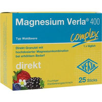 Produktbild von Verla Magnesium 400 Waldbeere Direkt-Granulat Sticks zuckerfrei vegan glutenfrei laktosefrei