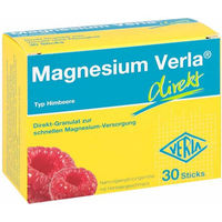 Produktbild von Verla Magnesium Citrat Granulat Himbeere Sticks vegan zuckerfrei laktosefrei glutenfrei