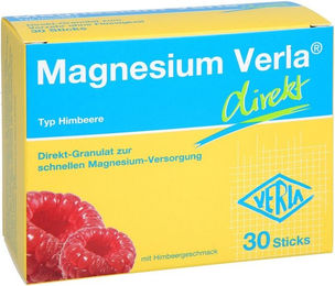 Verla Magnesium Citrat Granulat Himbeere zuckerfrei glutenfrei laktosefrei 30 Stück – Bild 1 von 1