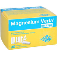 Produktbild von Verla Magnesium Citrat purKaps Kapseln vegan glutenfrei laktosefrei 90 Stück