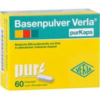 Produktbild von Verla purKaps Basenpulver Mineralstoff-Komplex Kapseln glutenfrei und laktosefrei 60 Stück